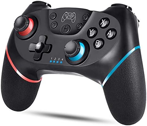 Switch コントローラー 無線 21年newモデル スイッチ プロコン 小型6軸ジャイロセンサー搭載 Turbo連射 Hd振動機能調整可能 高耐久ボタン 反応速い 遅延なし Nintendo Switchの全てシステムに対応 日本語取扱説明書付き ブラック