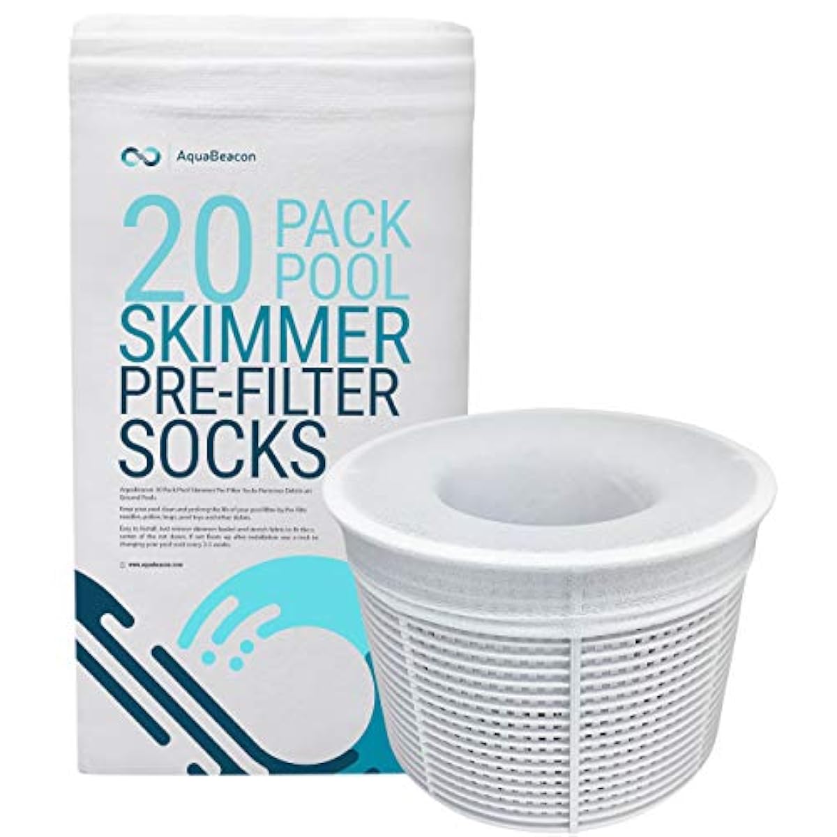 20Pack Pool Skimmer Socks Perfect Pool & Spa Savers for Filters