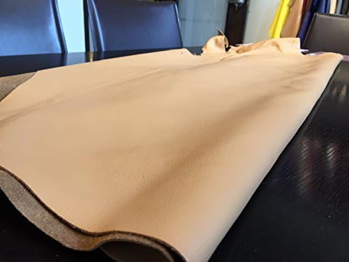 The Tannery NYC- Apricot Natural Grain Lightly Finished Cow Leather for Arts and Crafts, Handbags, Garments and Acessories 10 sf