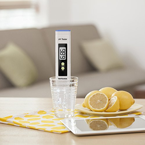 Digital PH Meter, PH Meter 0.01 PH High Accuracy Water Quality Tester with 0-14 PH Measurement Range for Household Drinking, Pool and Aquarium Water PH Tester Design with ATC (Blue)