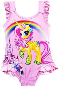 Fribro Baby Swimsuit one-Horned Children's Unicorn Bathing Suit Girl Cute hot Spring Girl Swimsuit