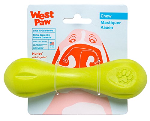 West Paw Zogoflex Hurley Durable Dog Bone Chew Toy for Aggre