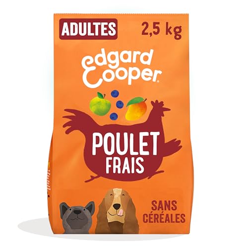 Edgard & Cooper Dog Food (Fresh Chicken, 2.5 kg) Cereal Free, Fresh Meat and Quality Protein, Real Ingredients for Dogs, Hypoallergenic, No Added Sugars