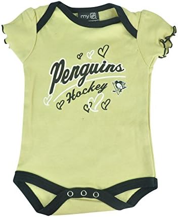 NHL Pittsburgh Penguins Owl Creek Infant Baby Girls Bodysuit Creeper 12 Months