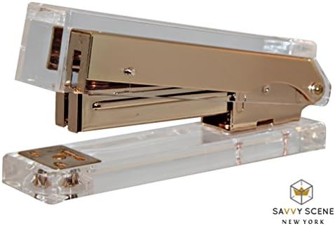 Acrylic and Gold Stapler By SavvyScene - The Perfect Way to Bring Your Desk a Touch of Class