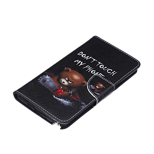image for Galaxy Note 4 Case, Firefish Note 4 Case Leather wallet [Kickstand] [B