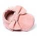 Voberry Baby Boys Girls Soft Soled Tassel Bowknots Crib Shoes PU Moccasins (4~8 Month, Pink)