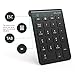 Wireless Numeric Keypad, Jelly Comb Ultra Slim Wireless 22-Key Number Pad Financial Accounting Data Entry for Laptop, PC, Tablet Surface pro and More-Black