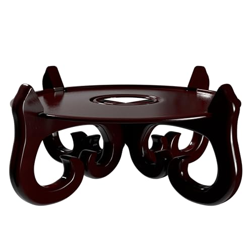 Red Lantern Cross Fishbowl Stand - Size 12.5 in. Base Diameter