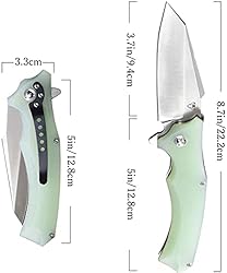 Eafengrow Snake Head G10 Folding Camping Knives Use