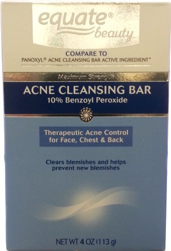 Acne Cleansing Bar, 4oz, By Equate Beauty, Compare to Panoxyl Acne Cleansing Bar