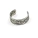 HuntGold 1X Retro Women's Toe Rings Simple Carving Patterns Silver Foot Ring