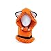 HEEMAA-Winter Kids Warm Fox Animal Hats Knitted Coif Hood Scarf Beanies for Autumn Winter (Orange)