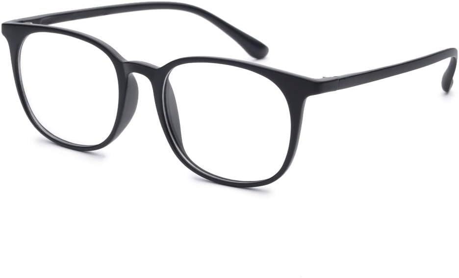 Transition Readers Eyeglasses TR-90 Lightweight Photochromic Gray Reading Glasses Black+1.25Strength