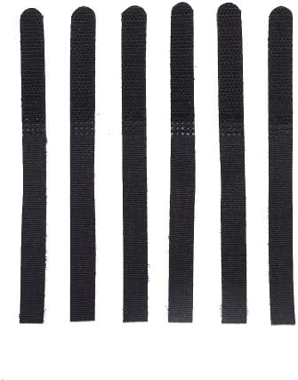 Approx. 100pcs Velcro Straps In Bag Wire Rope Hook and Loop Organiser Black