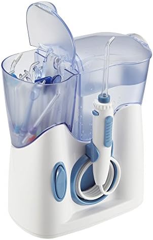 H2ofloss® Water Dental Flosser w/12 Multifunctional Tips Countertop Dental Oral Irrigator (UK 2-Pin Bathroom Plug)