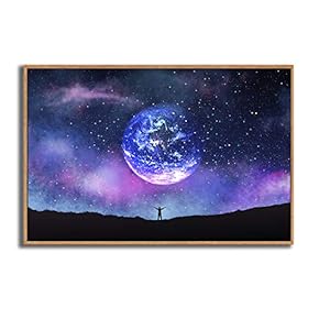 Framed Canvas Wall Art for Living Room, Bedroom Dreamland Theme Canvas Prints for Modern Home Decoration Ready to Hang - 16"x24" inches