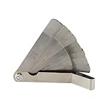 ABN Universal Standard SAE and Metric Offset Valve Feeler Gauge 16-Piece Blade Tool for Measuring Gap Width/Thickness