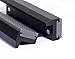 TRISENSE Vise Jaw Covers，Aluminum Multipurpose 6”Soft Vice Inserts-Use On Any Drill Press Vise As Accessories,Black Vise Jaws Pads（2 Pack In 1）