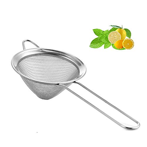 Feinmaschiges Sieb für Bars, Edelstahl, konisches Sieb für Cocktails, Getränke, Barsieb, Bar-Werkzeug, 8,9 cm (1 Packung…