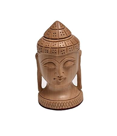 Kraft Artefacto Haus - Wooden Budha Head 3 Wooden Carved Buddha Head Natural