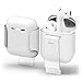 elago AirPods Belt Clip [Frosted Transparent] - [Compatible with Apple AirPods 1 & 2][Convenient Portability][Protection][Soft Feel Coating] – for AirPods 2 and 1