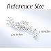 Brishow Bride Rhinestones Wedding Hair Comb Clips Silver Bridal Hair Piece Crystal Hair Accessory for Women and Girls