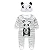 FEITONG 1Set Newborn Infant Baby Boys Girls Romper+ Hat (9 Months, Gray)
