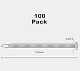Oksdown 500 Pack Black Nylon Cable Ties 200mm x 4.8mm Heavy Duty view 2