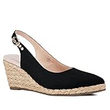 Juliet Holy Womens Wedge Sandals Espadrilles Closed