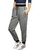 Allegra K Women Drawstring Elastic Band Contrast Color Jogger Pants