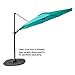 C-Hopetree 10 ft Cantilever Offset Outdoor Patio Umbrella with Tilt - Aqua Blue