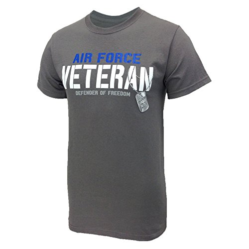 Air force men  s veteran defender t-shirt (large) grey