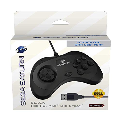 Retro-Bit Official Sega Saturn USB Controller Pad (Model 1) (Old