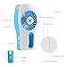 Handheld Personal Misting Fan, Allkeys Battery Operated Mini Portable Fan for Travel,Home,Office,2016 Version(Blue)