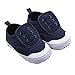 Binmer(TM) Infant Baby Boy Girl Soft Sole Crib Shoes Sneaker Prewalker Crib Shoes (Age:6~12 Month, Dark Blue)
