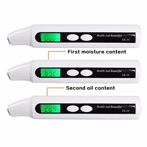 Ecosin Portable Skin Tester Sensor LED Digital Skin Face Moisture Meter Analyzer Monitor Tester Sensor