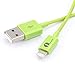 [Apple MFI Certified] 1byone Lightning to USB Cable 3.3 Feet (1 Meter) for iPhone 7 7 Plus 6s 6 Plus 5s 5c 5, iPad mini, iPad Air, iPad Pro, iPod touch 6th Gen/nano 7th Gen, Green