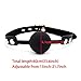 Tabuy PU Leather Paly Buckle Belt Silicon Mouth Ball Open Breathable Mouth Gag For Men Woman (Black)