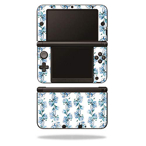 MightySkins Glossy Glitter Skin for Nintendo 3DS XL Original (2012-2014) - Blue…