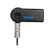 Gotd Bluetooth 3.5mm AUX Audio Stereo Music Home Car Receiver Adapter Mic Black