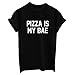 YITAN Womens Letter Printted Summer Short Sleeve Pullover Casual Graphic Tees Cute Funny T Shirts