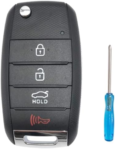Horande Folding Flip Replacement Key Fob Cover Case fit for Kia