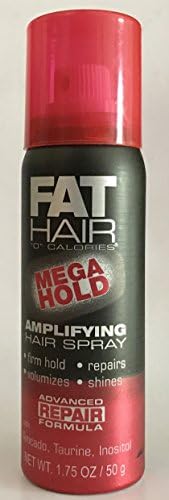 Samy Fat Hair "0" Calories MEGA HOLD Amplifying Hair Spray 1.75 oz (50 g), Travel Size