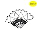Lovelyou Stainless Steel Love Design Heart Shape Wine and Beverage Bottle Stoppers (Set of 10)