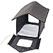 Pawhut Outdoor Heated Cat House - Brown