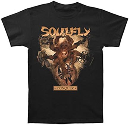 Soulfly Men's Conquer T-shirt Small Black
