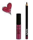 NYX Prague Lip Cream and Plum Lip Liner (Bundle of 2 Items)- Perfect Pairings Collection