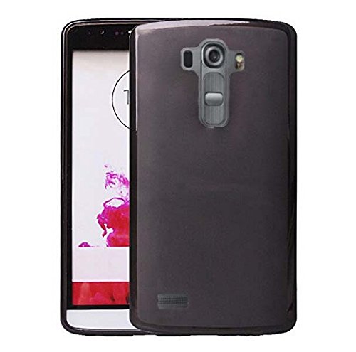Lg G4 Beat Case - Demomm Premium Frosted Slim TPU Soft Case for Lg G4 Beat / G4s (Clear-Black)