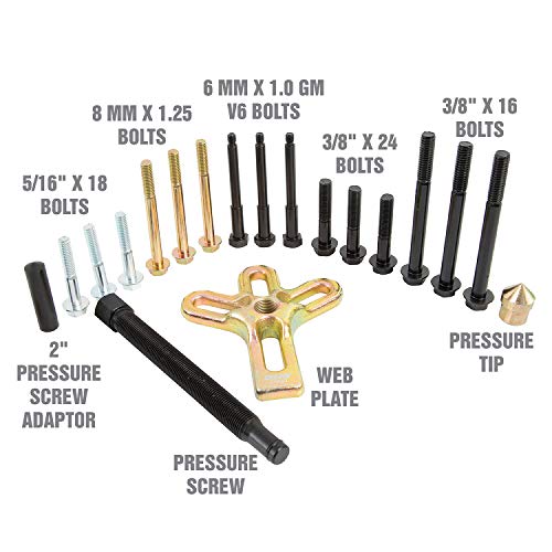 OEMTOOLS 37187 Harmonic Balancer Puller Kit, Works as Harmonic Balancer, Gear Pulley, Crank